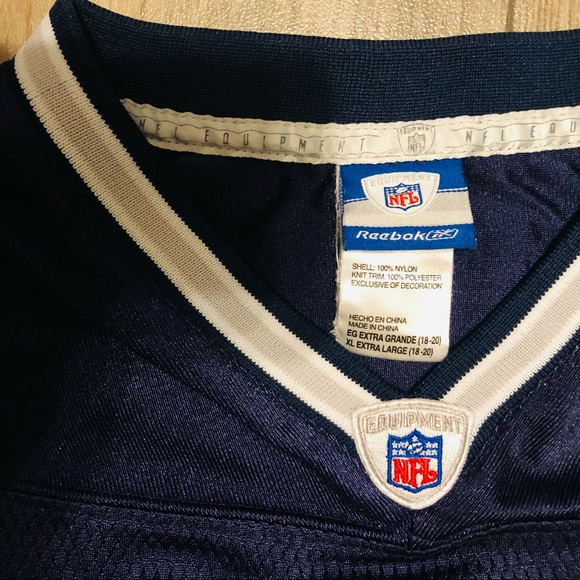 Tony Romo #9 Dallas Cowboys NFL Equipment Reebok Jersey Youth Size XL (18/20) - Picture 3 of 11